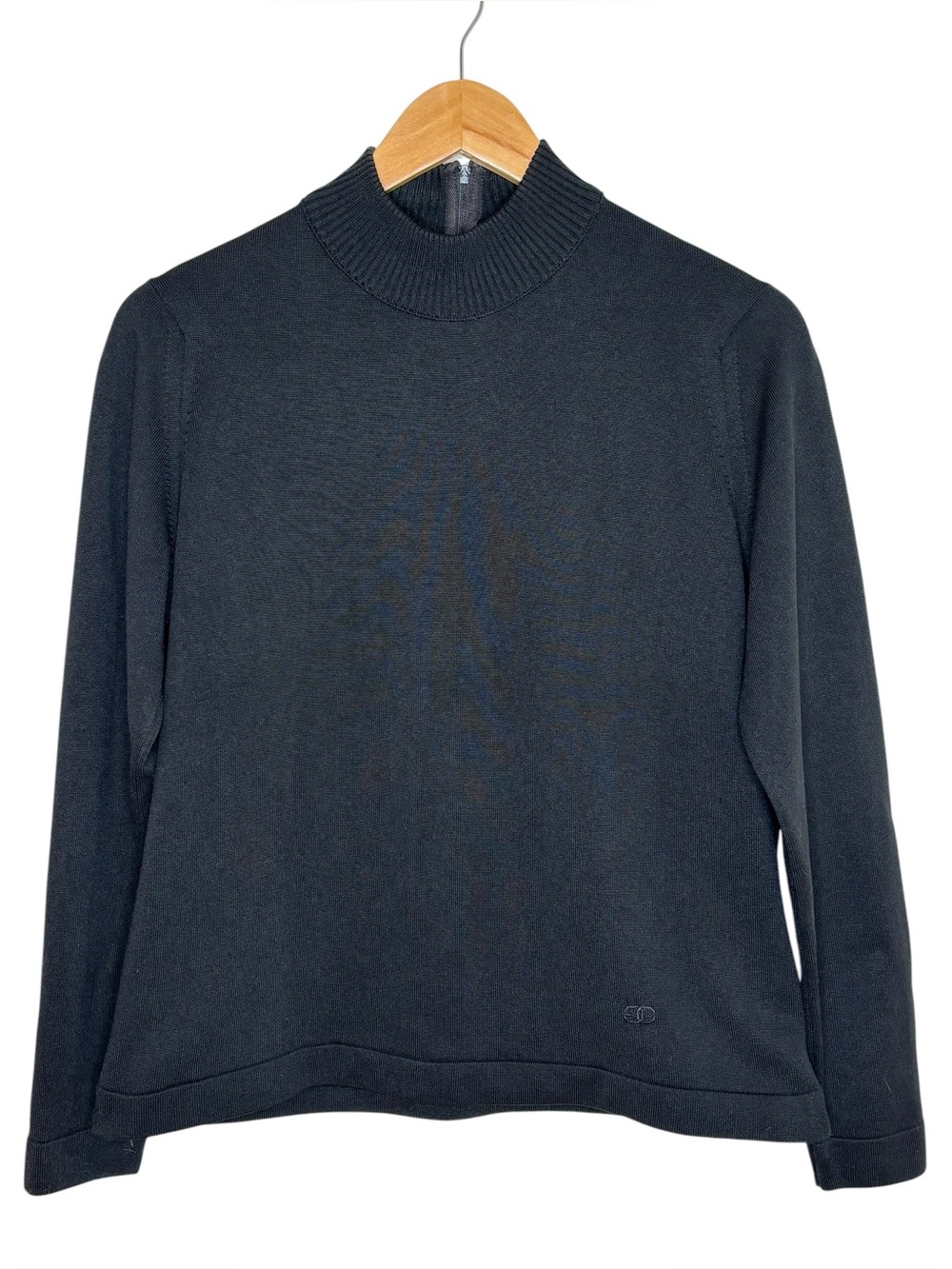 Vintage Givenchy Sport mock neck back zip long sleeve knit sweater size 40
